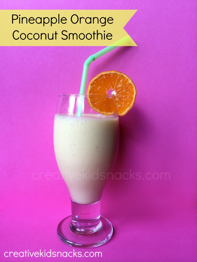 Pineapple Orange Coconut Smoothie